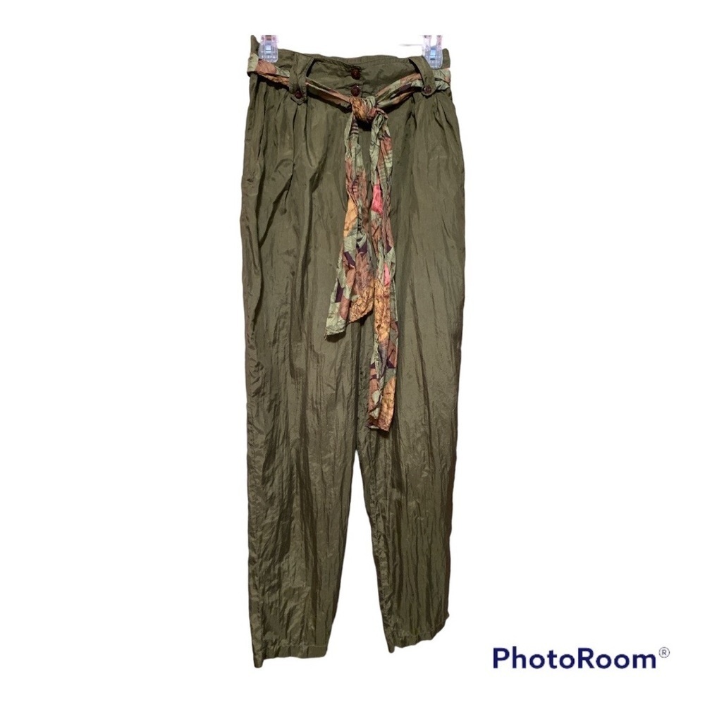 Restless‎ Clothiers Silk High Waisted pants size L